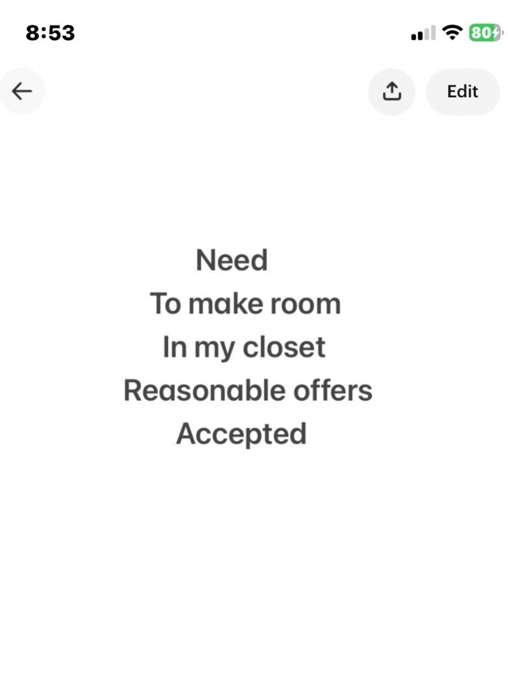 See something you like but don’t like the price make an reasonable offer